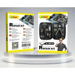 KIT RIPARAZIONI OROLOGI SCHEDE CHIAVINI METRO TAGLIERINO CACCIAVITE PINZA Q-WX19