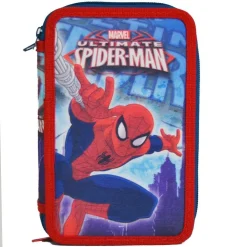 KIT SCUOLA SCHOOL PACK ZAINO ESTENSIBILE + ASTUCCIO 3 ZIP MARVEL SPIDERMAN