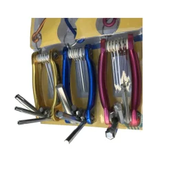 KIT SET 24 PEZZI CHIAVINI PIEGHEVOLI TORX FORATI ESAGONALI SFERICI BALL POINT