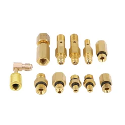 KIT TESTER PRESSIONE DI COMPRESSIONE MOTORE MISURATORE PISTONE CILINDRI 20PZ