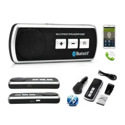 KIT VIVAVOCE BLUETOOTH AUTO MULTIPOINT UNIVERSALE SMARTPHONE TABLET b.t. V3