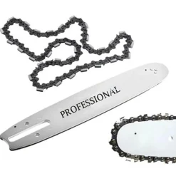 LAMA E BARRA PER MOTOSEGA 45CM + CATENA DI RICAMBIO MOTO SEGA 450 MM