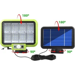 LAMPADA A ENERGIA SOLARE SENSORE MOVIMENTO 3 MODALITÀ IMPERMEABILE SCALE GIARDINO