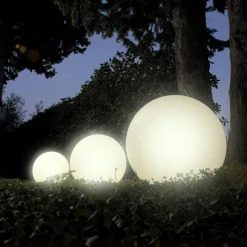 LAMPADA A SFERA TERRA ESTERNO ILLUMINAZIONE GIARDINO LUCE A PALLA IP65 ES50-500