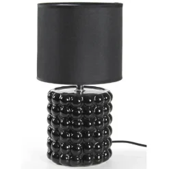 LAMPADA ABAT JOUR DA TAVOLO SCRIVANIA COMODINO CERAMICA MODERNA 33X18 CM 837388