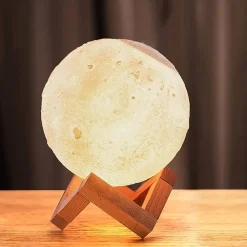 LAMPADA AD ULTRASUONI LUNA UMIDIFICATORE AROMATERAPIA DIFFUSORE LUCE NOTTURNA CASA