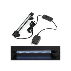 LAMPADA D03 A LED BIANCO IMMERGIBILE PER ACQUARI 30 CM 1.5 W ACQUA CON VENTOSE