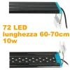 LAMPADA D143 LUCE PLAFONIERA ESTENDIBILE LED PER ACQUARIO BORDO VASCA REGOLABILE