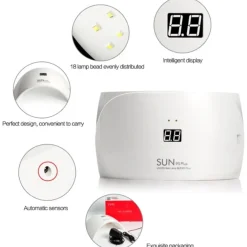 LAMPADA FORNETTO UV SUN9s PLUS 18LED 36/48W RICOSTRUZIONE UNGHIE NAIL PORTATILE