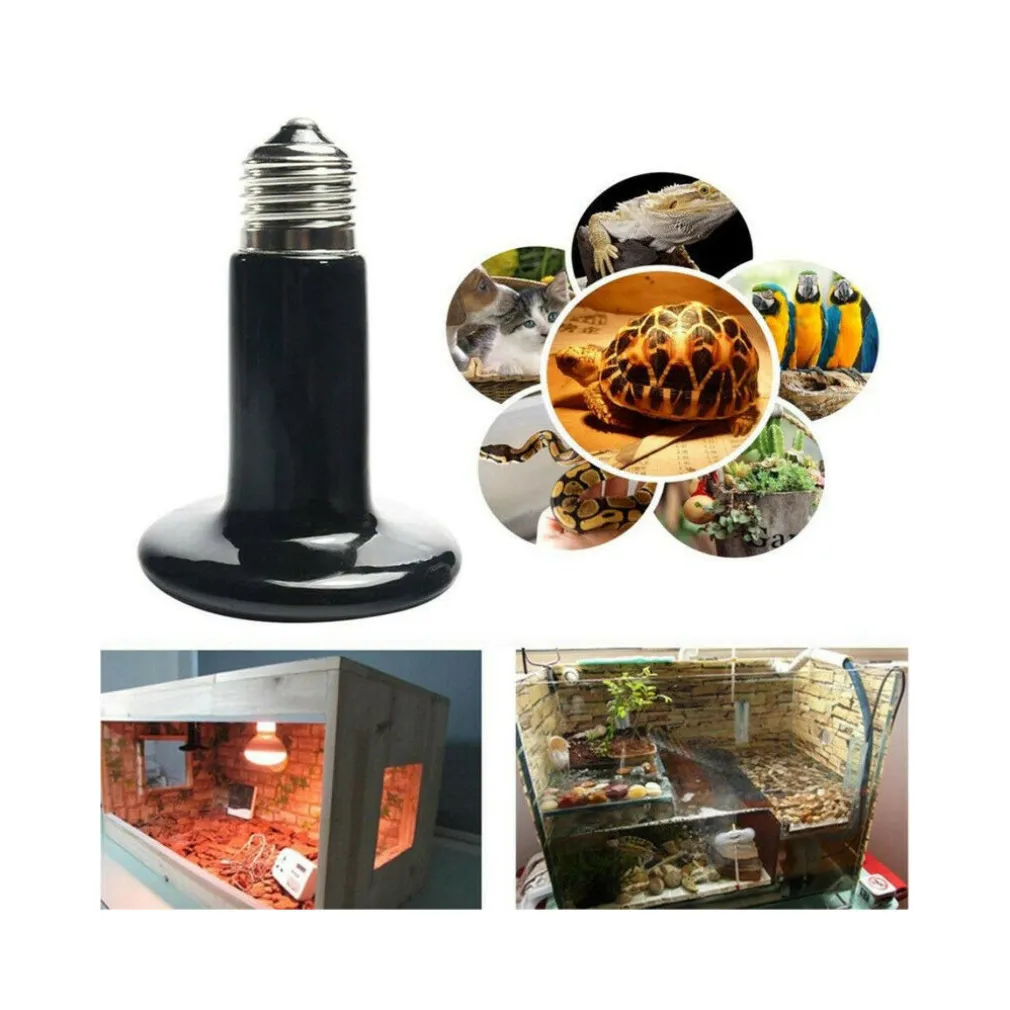 LAMPADA LAMPADINA CERAMICO RETTILI TARTARUGHE RISCALDANTE LUCE E27 50W ND-01