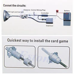 LAMPADA LAMPADINA HID XENON H6 6000K PER MOTO MOTOCICLETTA 35W 12V BALLAST