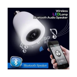 LAMPADA LAMPADINA LED E27 CON CASSA SPEAKER BLUETOOTH E TELECOMANDO