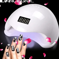 LAMPADA LED UV PER UNGHIE NAIL ART ASCIUGA GEL SMALTO 2 IN 1 48W MANICURE