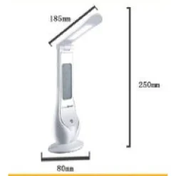 LAMPADA LUCE LED TOUCH TAVOLO SCRIVANIA CALENDARIO OROLOGIO UFFICIO CASA TX-9755