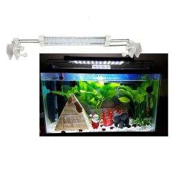 LAMPADA LUCE PLAFONIERA LED PER ACQUARIO ALLUNGABILE PER BORDO VASCA 8 WATT
