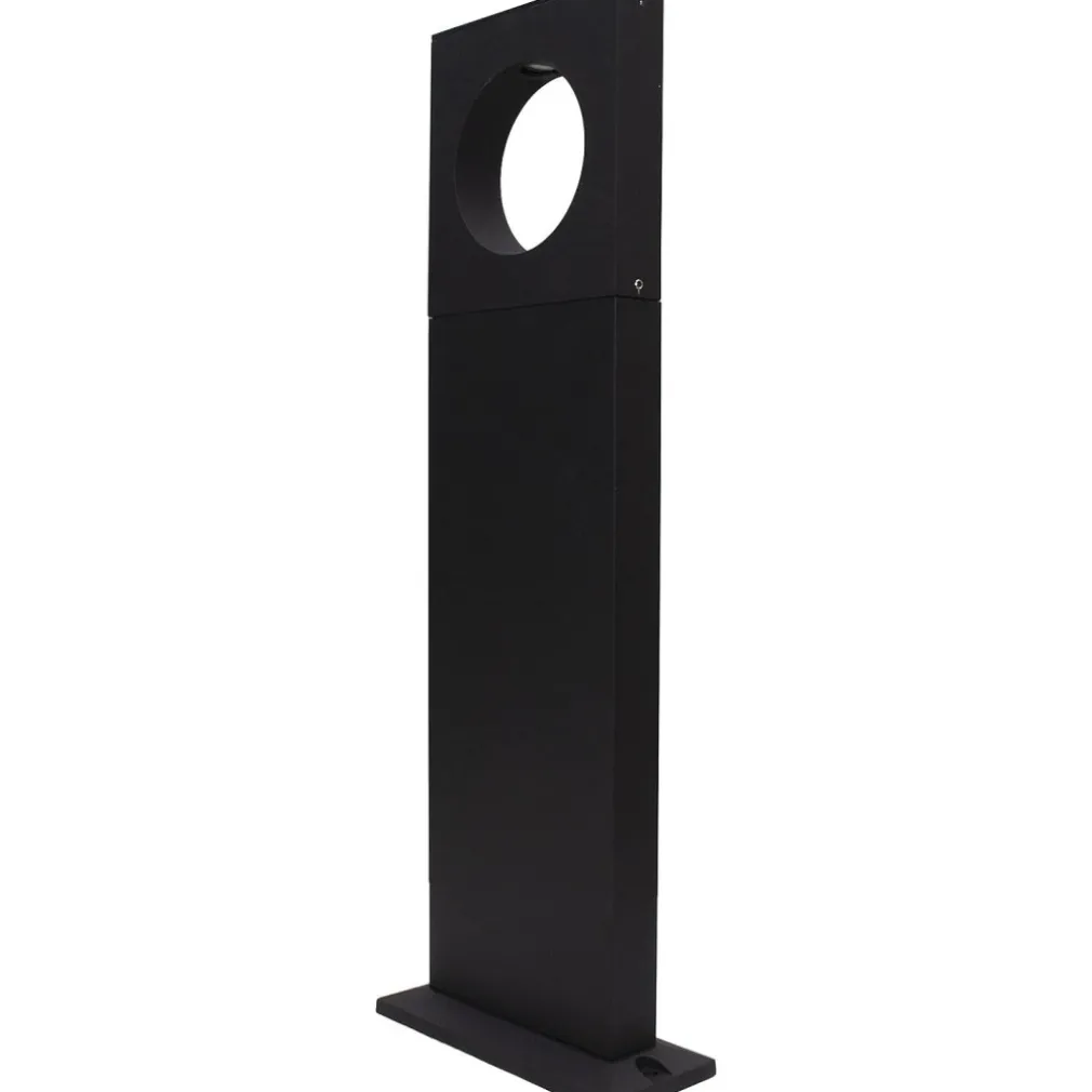 LAMPADA PALO DA GIARDINO A LED CERCHIO 50 CM 12 W NERO LUCE 6500K 4000K 3000K ES60