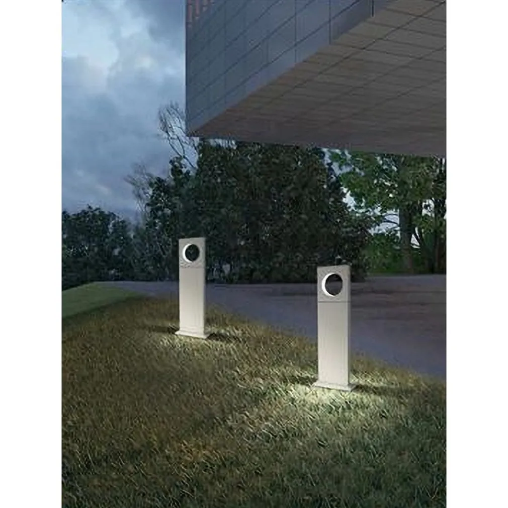 LAMPADA PALO DA GIARDINO LED CERCHIO 50CM 12W BIANCO LUCE 4000K 6500K 3000K ES60