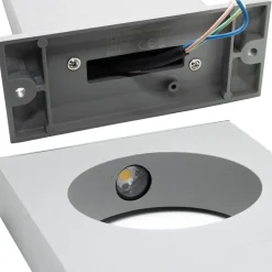 LAMPADA PALO DA GIARDINO LED CERCHIO 50CM 12 W GRIGIO LUCE 6500K 4000K 3000K ES60