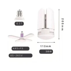 LAMPADA PLAFONIERA CON ATTACCO E27 LUCE LED ATTIRA ZANZARE KILLER ZANZARIERA