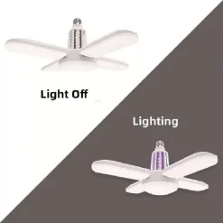 LAMPADA PLAFONIERA CON ATTACCO E27 LUCE LED ATTIRA ZANZARE KILLER ZANZARIERA