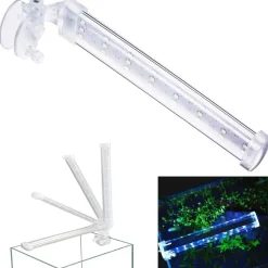 LAMPADA PLAFONIERA LED PER ACQUARIO LUCE 12 W BORDO VASCA VETRO PIANTE PESCI