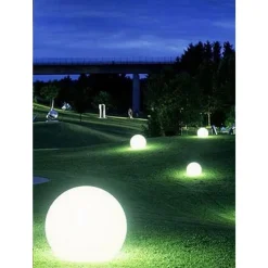 LAMPADA SFERA TERRA ESTERNO ILLUMINAZIONE GIARDINO LUCE PALLA E27 40 CM ES50-400