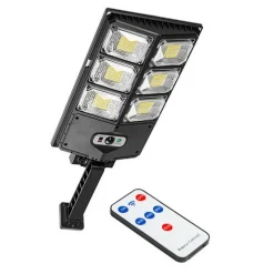 LAMPADA SOLARE LED IMPERMEABILE GIARDINO CORTILE SENSORE MOVIMENTO TELECOMANDO