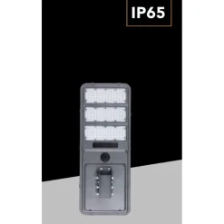 LAMPADA STRADALE LED LAMPIONE IP65 CON PANNELLO SOLARE SENSORE MOVIMENTO LUCE 6500K TR-600W