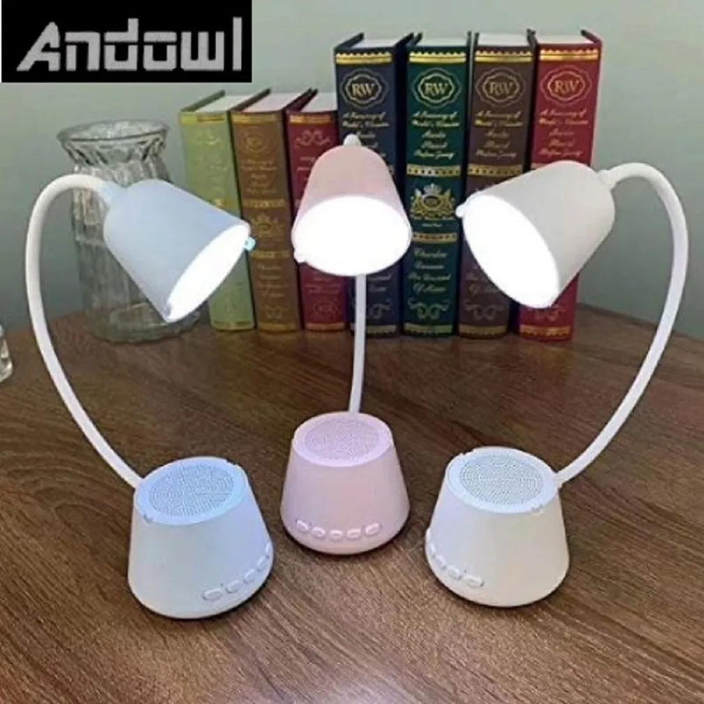 LAMPADA TAVOLO LED MUSICA 5IN1 MULTIFUNZIONALE PIEGHEVOLE RICARICABILE USB Q-47