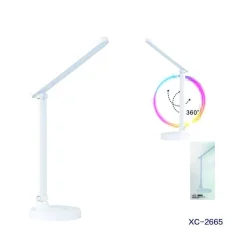 LAMPADA TAVOLO SCRIVANIA MODERNA LED CASA UFFICIO TOUCH BIANCA SNODABILE DT-2665