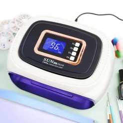 LAMPADA UNGHIE UV LED FORNETTO UNGHIE NAIL ART NAIL LAMP 108W 42 LED SUN H6 PLUS