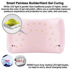 LAMPADA UNGHIE UV LED PER GEL SUN8 36W AUTOMATICA SENSORE CON TIMER PREIMPOSTATI
