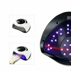 LAMPADA UV LED GEL UNGHIE PROFESSIONALE 120W FORNETTO NAIL ART COLATA SUN BQ5T