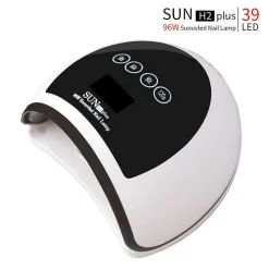 LAMPADA UV LED GEL UNGHIE PROFESSIONALE 96W FORNETTO NAIL ART COLATA SUN H2 PLUS
