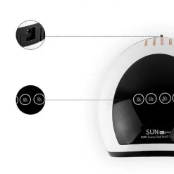 LAMPADA UV LED GEL UNGHIE PROFESSIONALE 96W FORNETTO NAIL ART COLATA SUN H2 PLUS