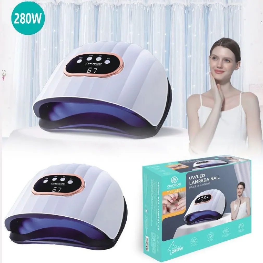 LAMPADA UV UNGHIE 280 WATT FORNETTO UNGHIE 66 LED NAIL ART RICOSTRUZIONE TX-8481
