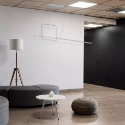 LAMPADARIO A SOSPENSIONE LED 48W DESIGN QUADRATO LINEA MODERNO BIANCO IP20 LAMPADA 01172