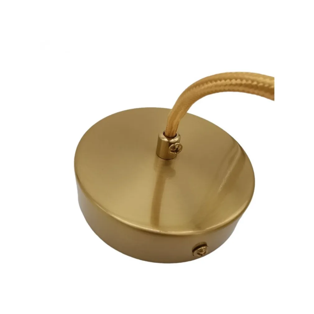 LAMPADARIO A SOSPENSIONE ORO CON SFERA VETRO BIANCO ATTACCO E27 MODERNO MINIMAL 33504