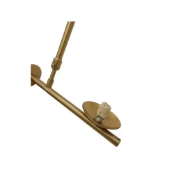 LAMPADARIO A SOSPENSIONE ORO CON 2 SFERE IN VETRO BIANCO OPACO ATTACCO G9 E27 33481