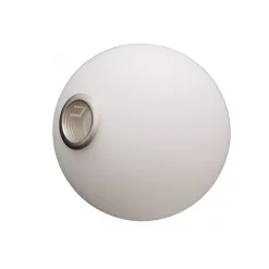 LAMPADARIO A SOSPENSIONE ORO CON 2 SFERE IN VETRO BIANCO OPACO ATTACCO G9 E27 33481
