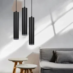 LAMPADARIO A SOSPENSIONE DA SOFFITTO FORMA CILINDRICA LAMPADA PENDENTE ATTACCO GU10 SP-01