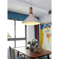 LAMPADARIO A SOSPENSIONE STILE INDUSTRIALE LAMPADA PENDENTE E27 NERO BIANCO A92