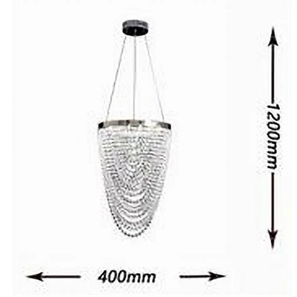 LAMPADARIO A SOSPENSIONE SOFFITTO LED 35W MODERNO CRISTALLI LUCE FREDDA 6500K B75