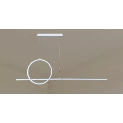 LAMPADARIO A SOSPENSIONE LED 48W DESIGN CERCHIO LINEA MODERNO BIANCO IP20 LAMPADA 01189