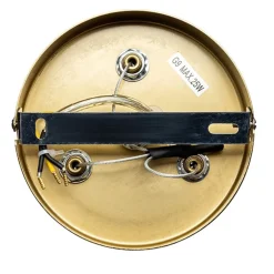 LAMPADARIO A SOSPENSIONE CONTEMPORANEO IN METALLO BRONZO CON 15 SFERE ATTACCO G9 B94