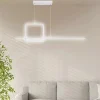 LAMPADARIO A SOSPENSIONE LED 48W DESIGN QUADRATO LINEA BIANCO IP20 LUCE 4000K 33559