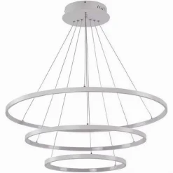 LAMPADARIO A SOSPENSIONE 51 W LED FORMA PIANETA BIANCO 3 COLORAZIONE LUCE A64-3C