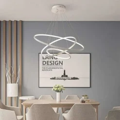 LAMPADARIO A SOSPENSIONE 51 W LED FORMA PIANETA BIANCO 3 COLORAZIONE LUCE A64-3C