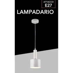 LAMPADARIO A SOSPENSIONE SOFFITTO E27 LAMPADA PENDENTE MINIMAL PER CUCINA ISOLA SNACK A22