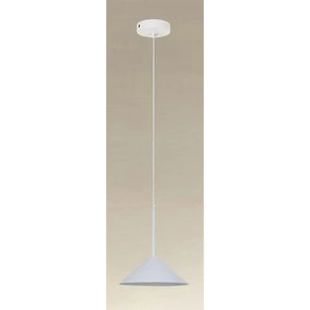 LAMPADARIO A SOSPENSIONE MODERNO CON PARALUME TRIANGOLARE IN FERRO BIANCO E27 33856